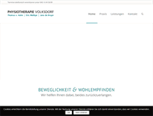 Tablet Screenshot of physiotherapie-volksdorf.de